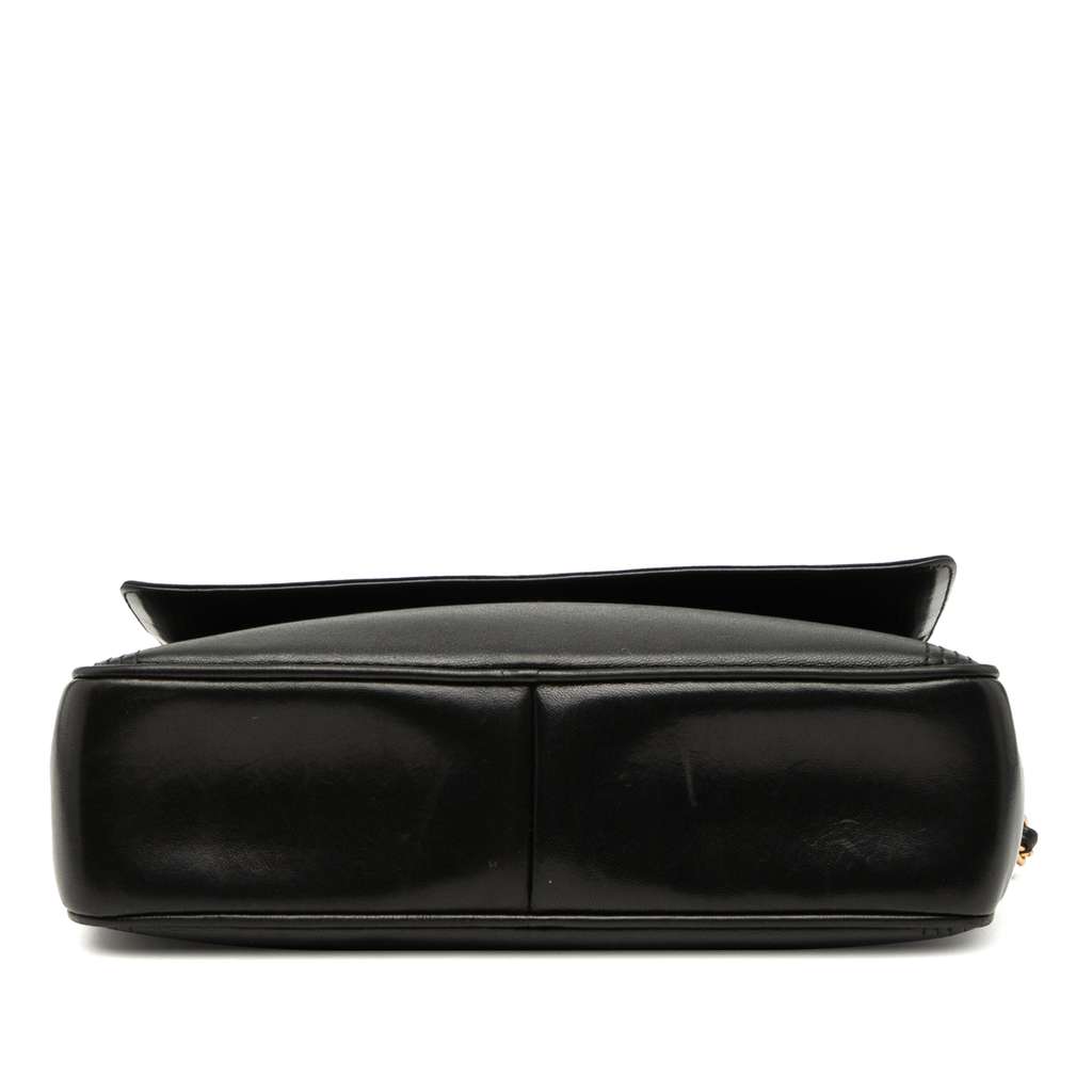 Chanel CC Stitched Lambskin Tassel Flap Crossbody - 3