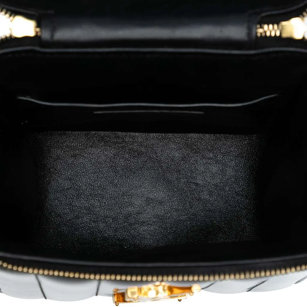 Saint Laurent Patent Vicky Vanity Bag Black Leather Very good - Model View