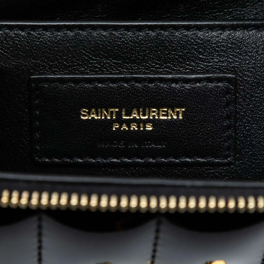 Saint Laurent Patent Vicky Vanity Bag Black Leather Very good - Box View