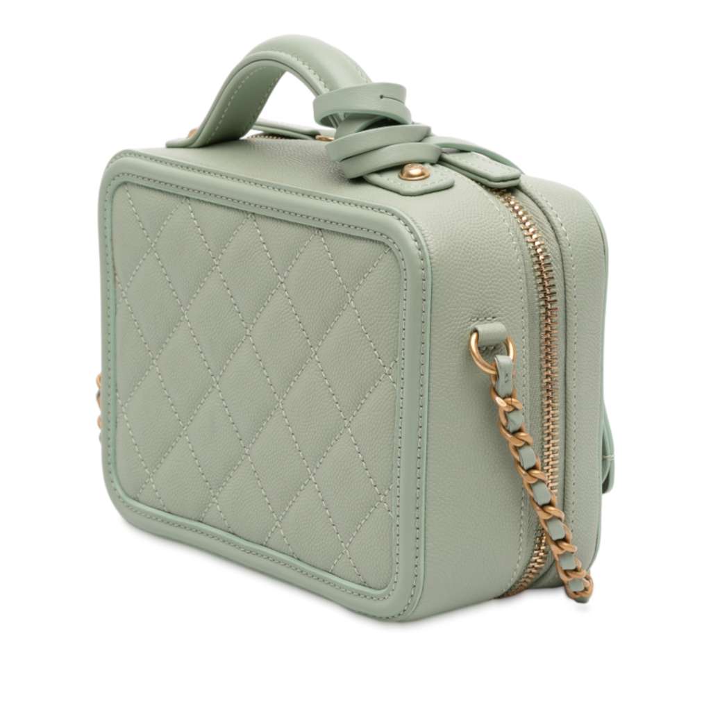 Chanel Small Caviar CC Filigree Vanity Case - 2