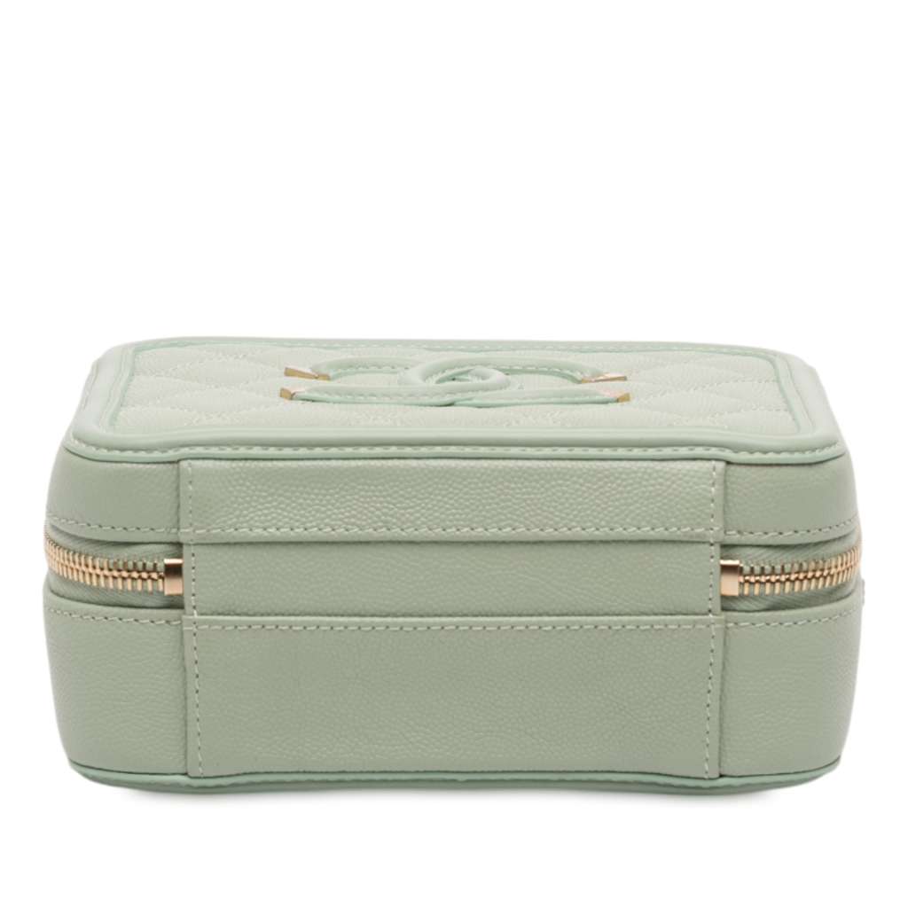 Chanel Small Caviar CC Filigree Vanity Case - 3