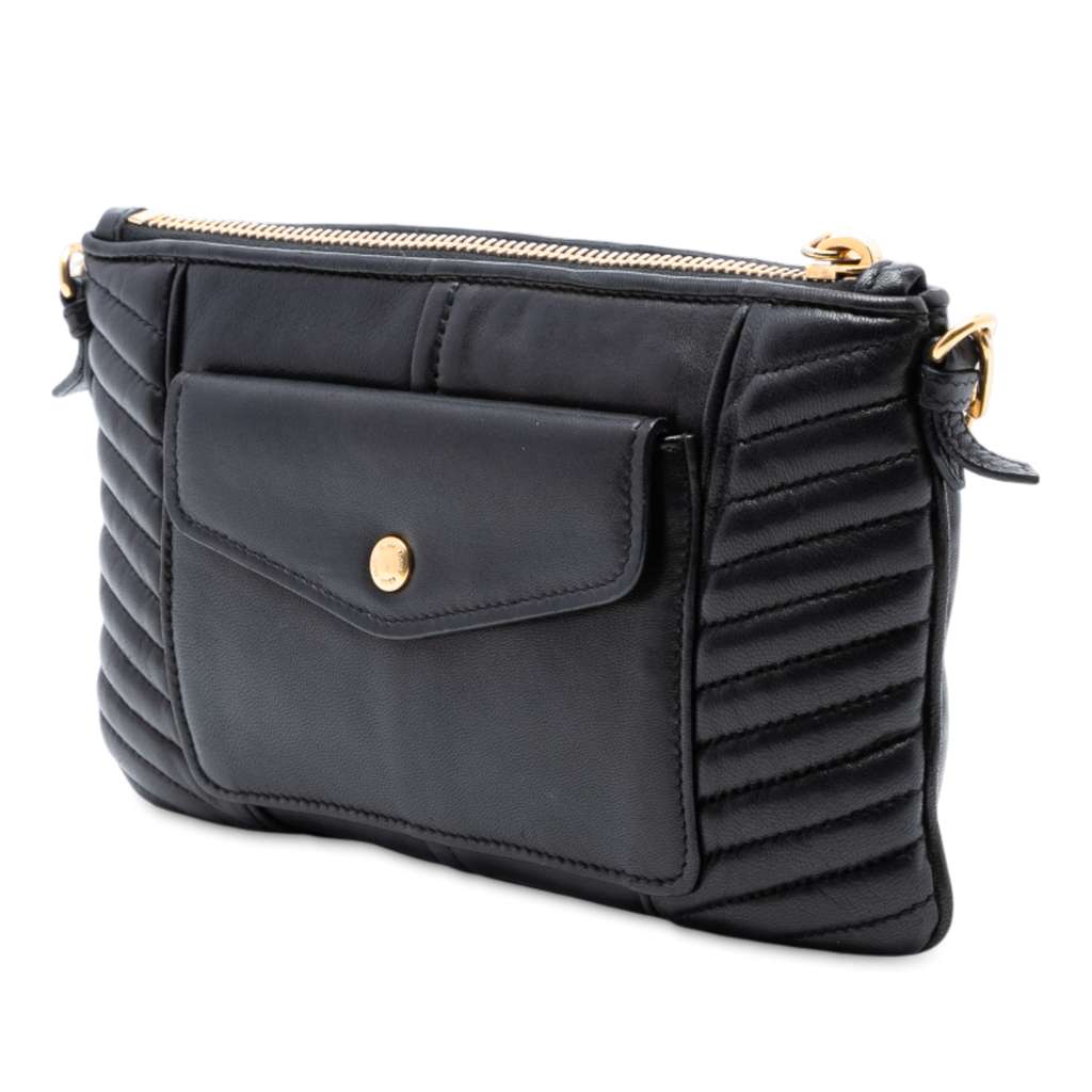 Miu Miu Matelasse Leather Satchel - 2