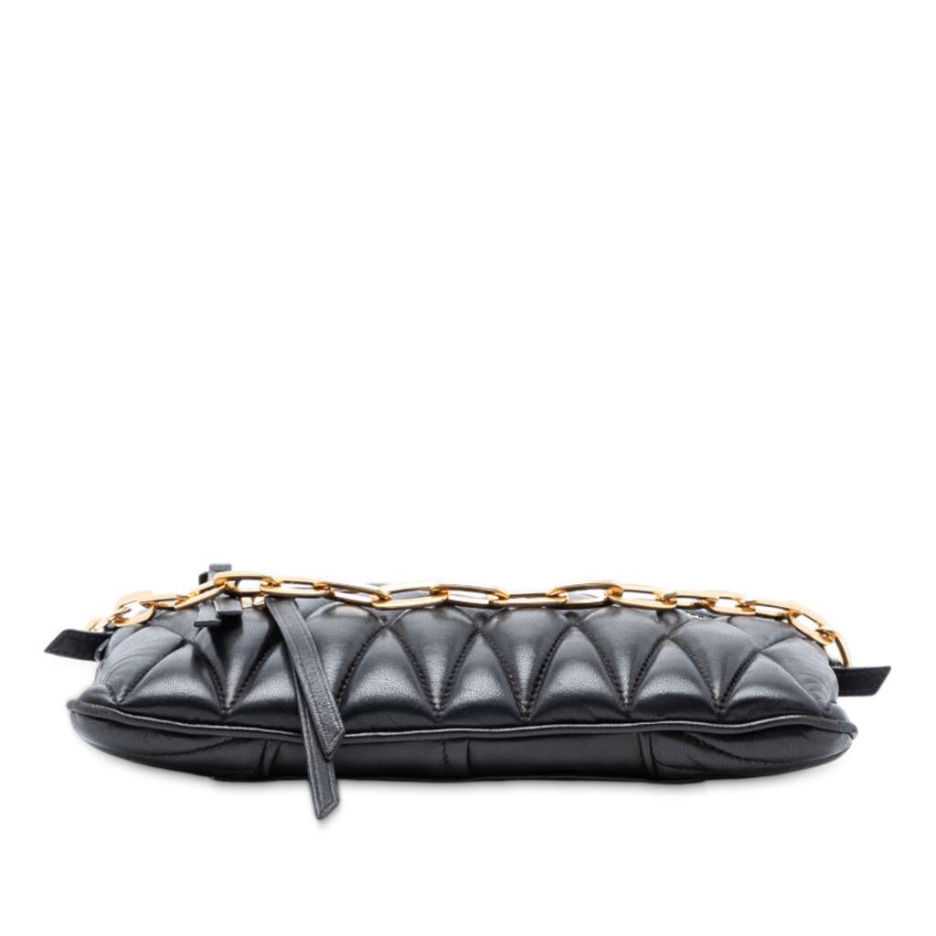 Miu Miu Matelasse Leather Satchel - 3