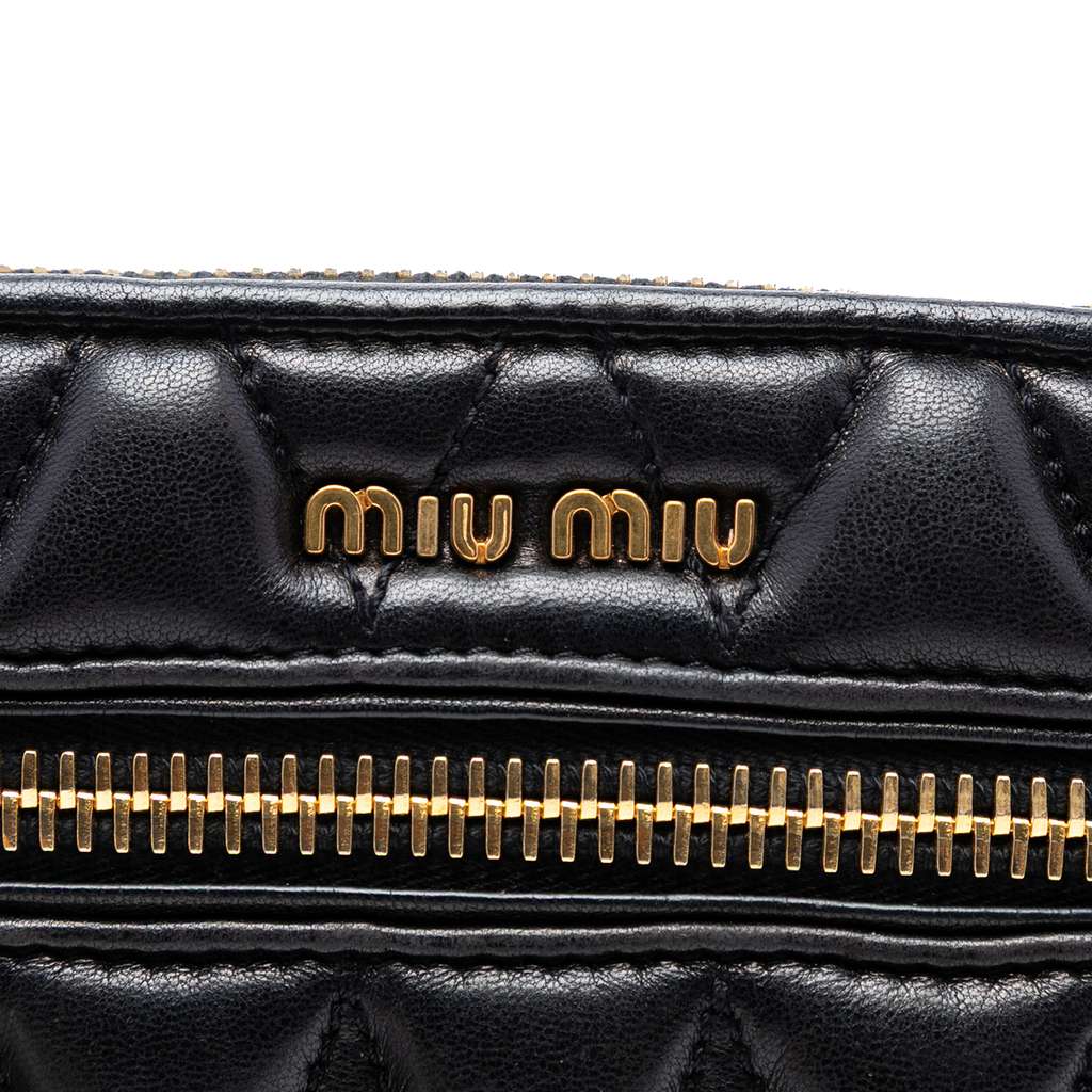 Miu Miu Matelasse Leather Satchel - 5
