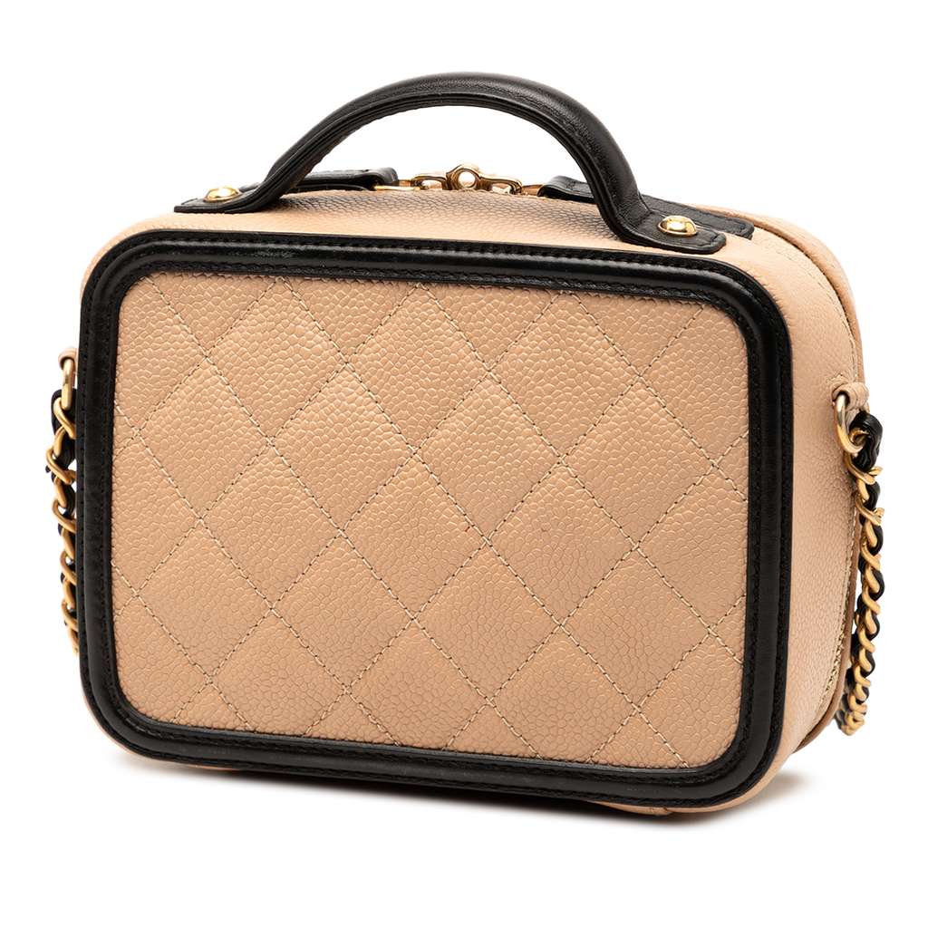 Chanel Small Caviar CC Filigree Vanity Case - 2