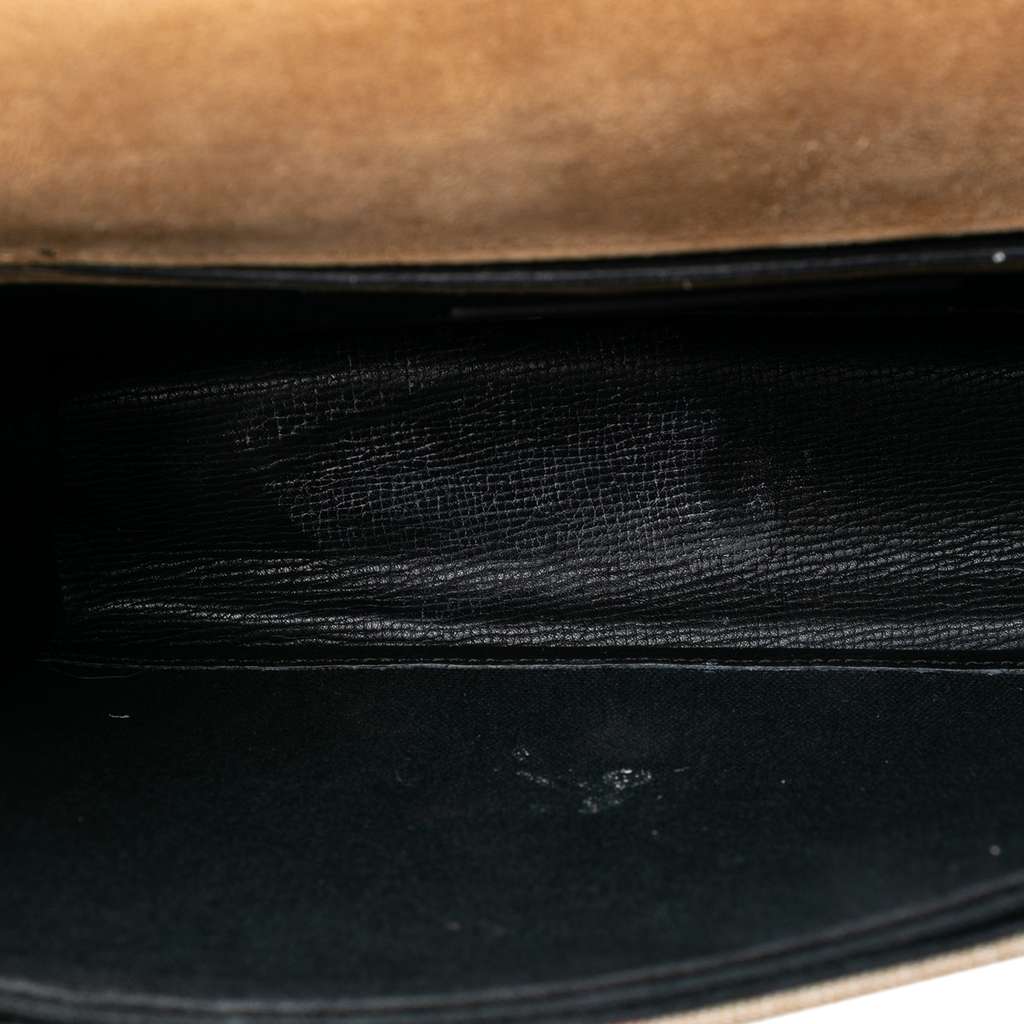 Burberry Small Leather and House Check Canvas Derby Macken Crossbody - 4