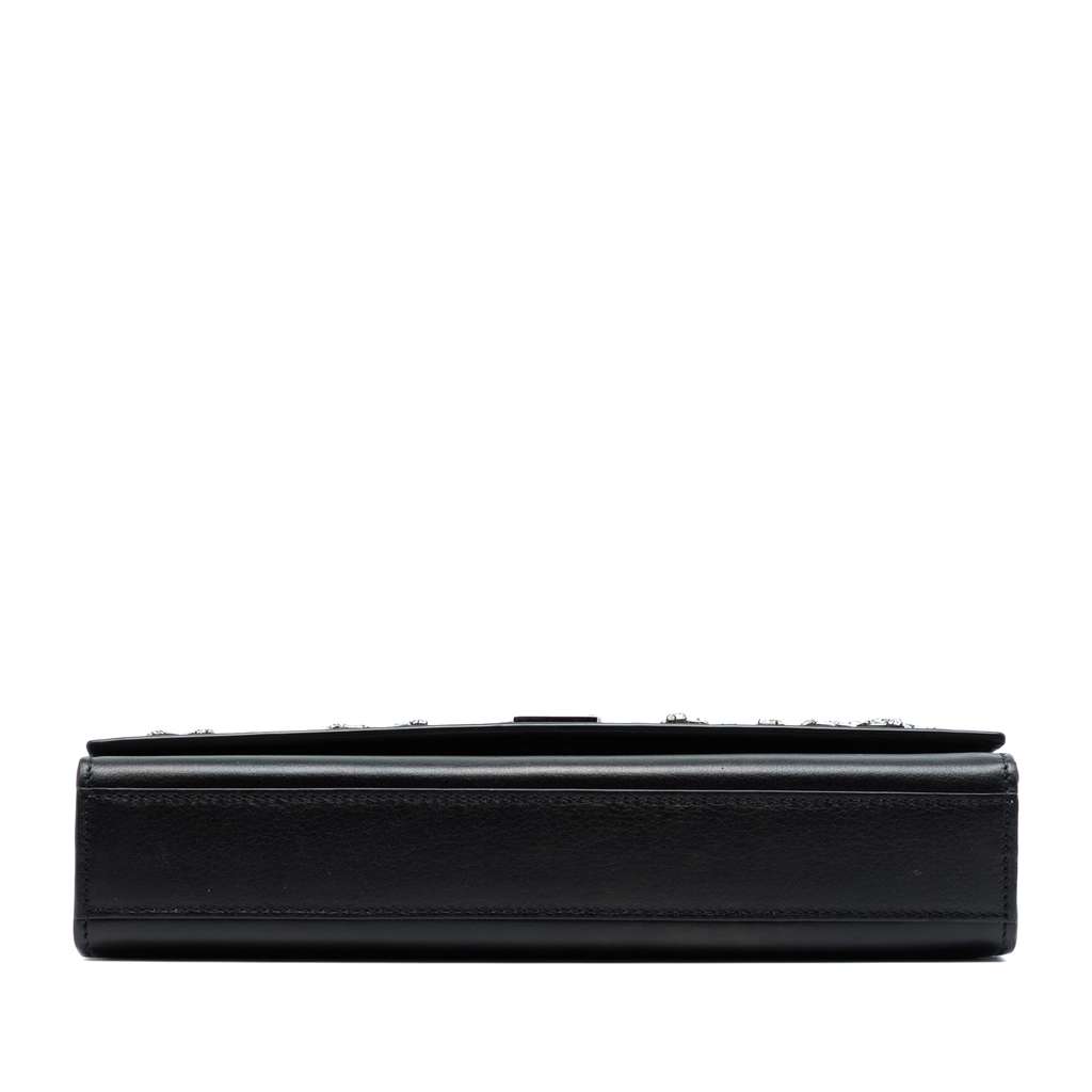 Saint Laurent Medium Smooth Calfskin Crystal Star Monogram Kate Crossbody - 3