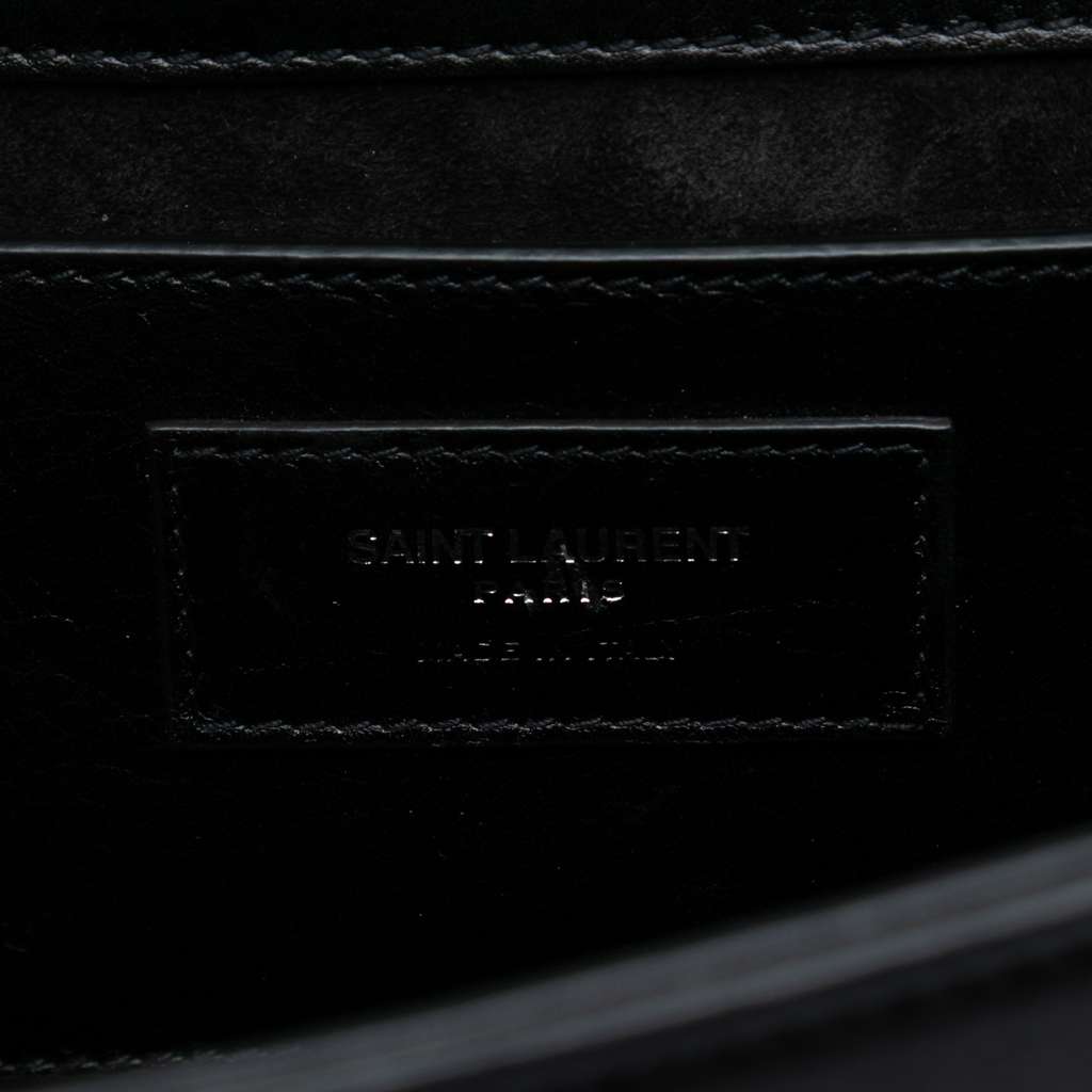 Saint Laurent Medium Smooth Calfskin Crystal Star Monogram Kate Crossbody - 5