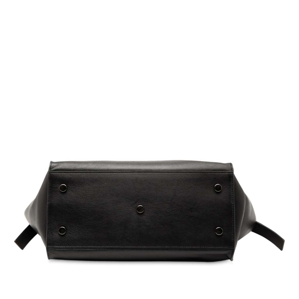 Saint Laurent Small Leather Monogram Downtown Cabas Satchel - 3