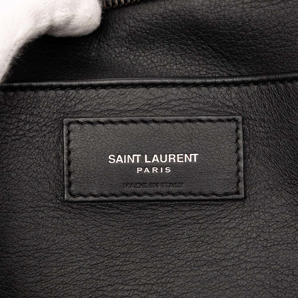 Saint Laurent Small Leather Monogram Downtown Cabas Satchel - 5