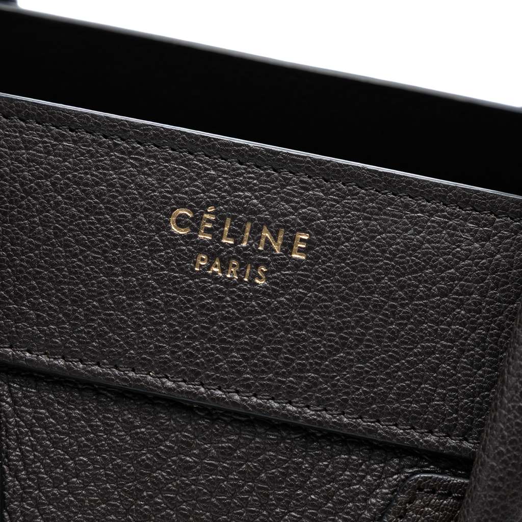 Celine Micro Leather Luggage Tote - 5