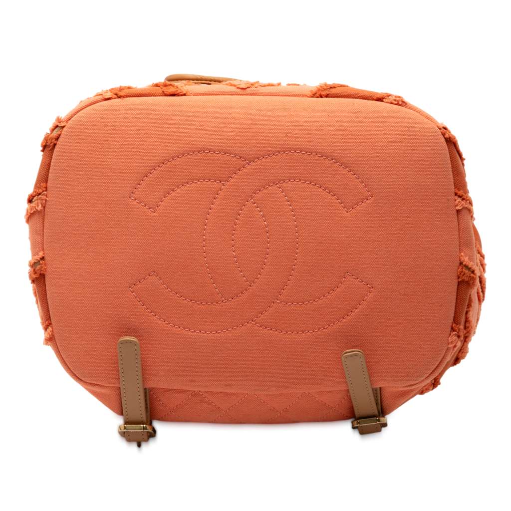 Chanel Paris Cuba Chevron Canvas Twist Drawstring Backpack - 3