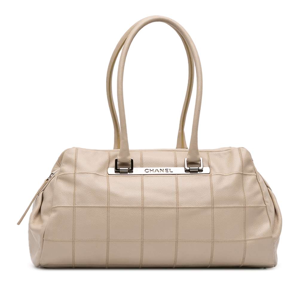 Chanel Caviar Chocolate Bar Shoulder Bag