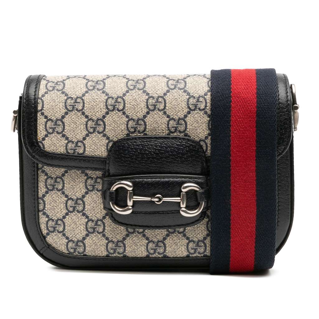 Gucci Small GG Supreme Horsebit 1955 Crossbody
