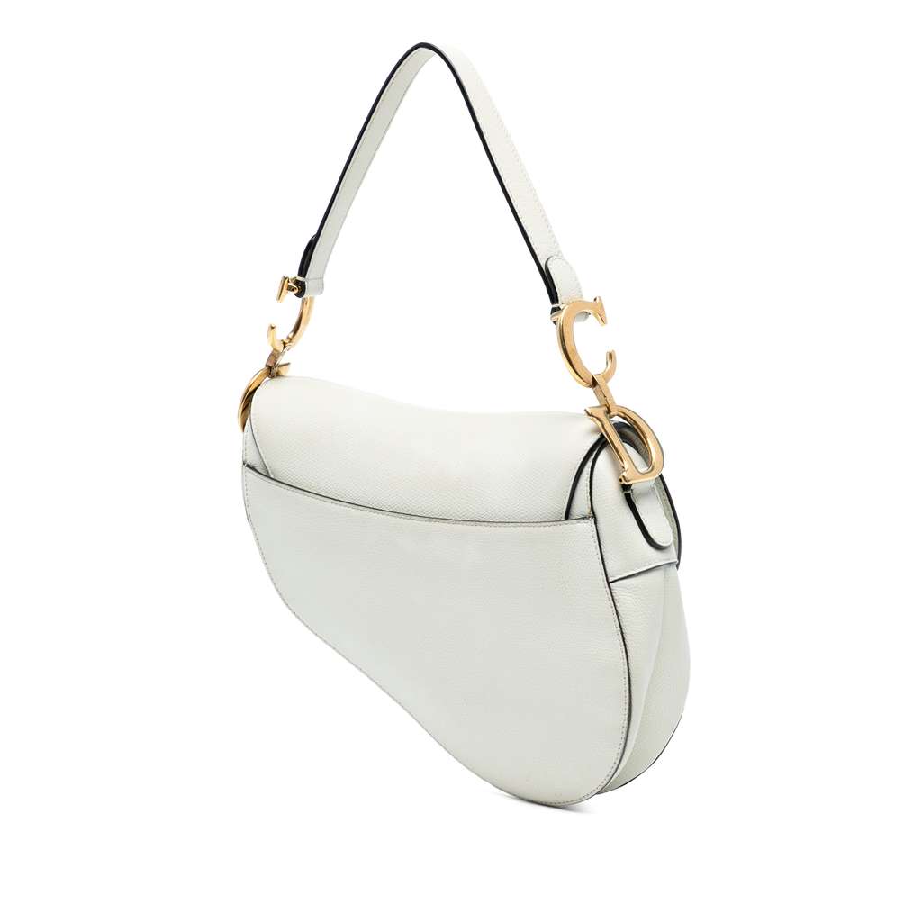 Dior Grained Calfskin Saddle Bag - 2