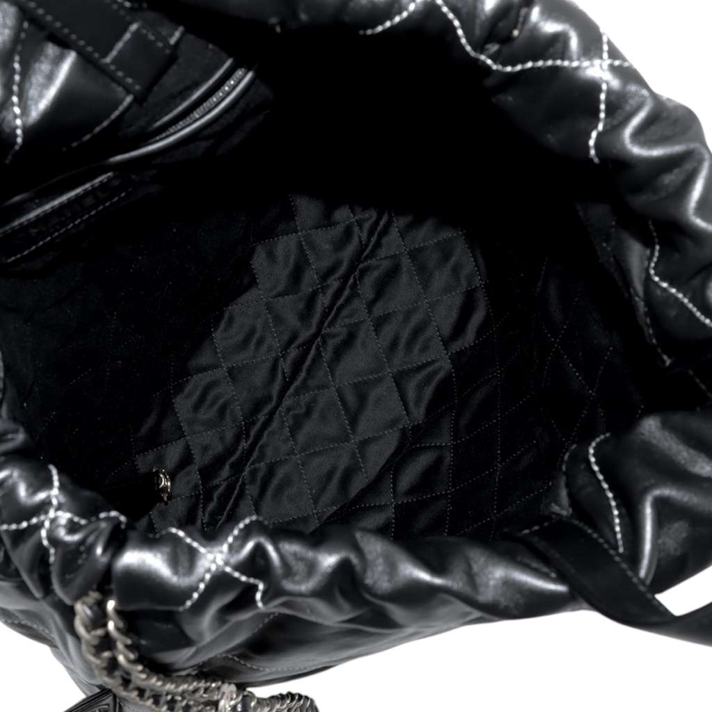 Chanel Large Shiny Quilted Calfskin 22 Backpack - 3