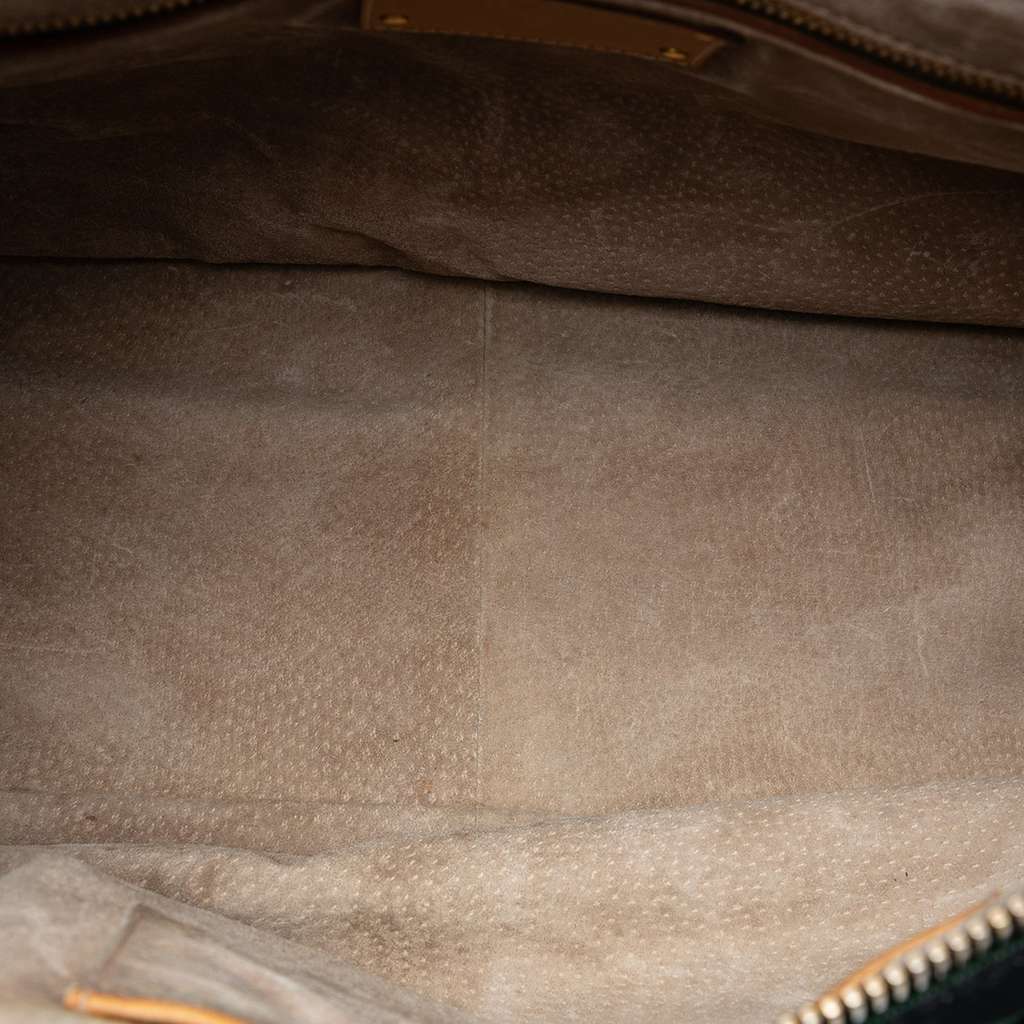 Prada Canvas Canapa Righe Striped Satchel - 4