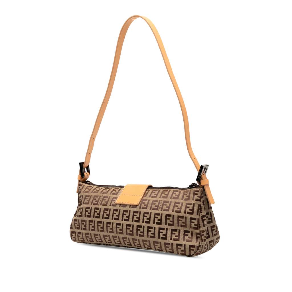 Fendi Zucchino Canvas Shoulder Bag - 2