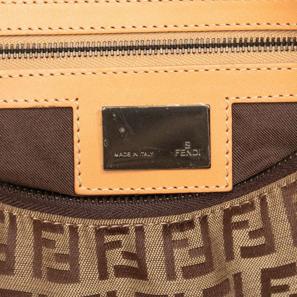 Fendi Zucchino Canvas Shoulder Bag - 5