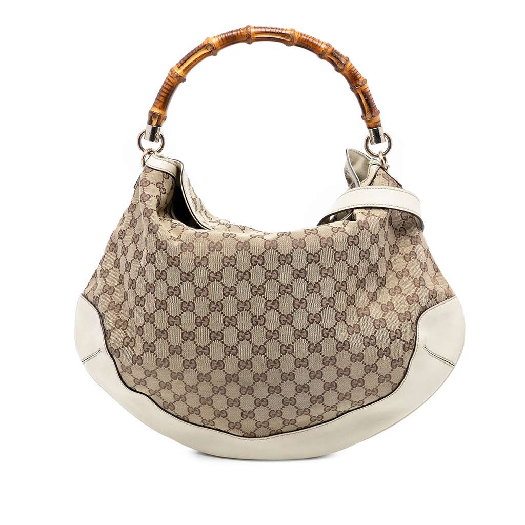 Gucci GG Canvas Peggy Bamboo Hobo