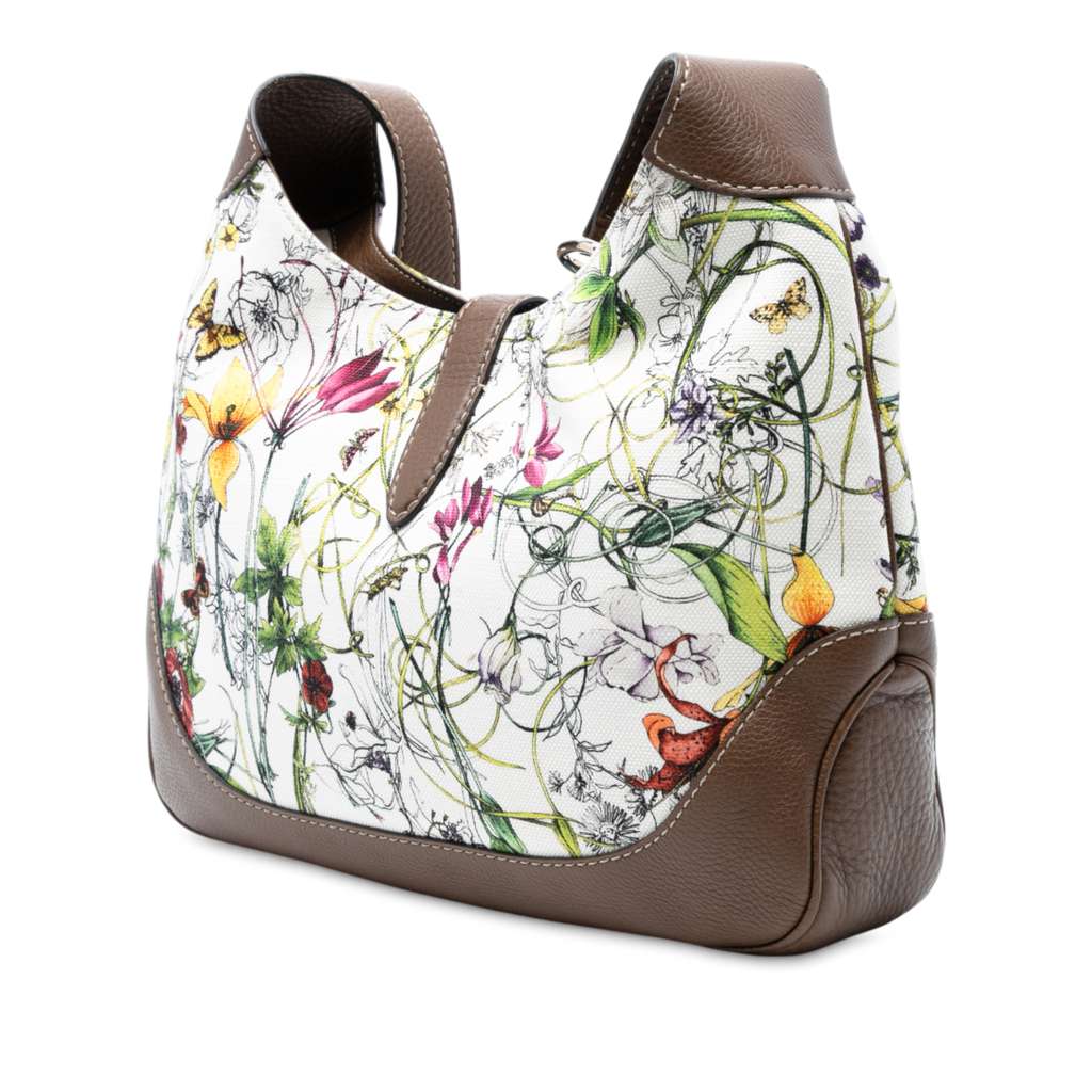 Gucci Flora Canvas Jackie O Bouvier Crossbody - 2