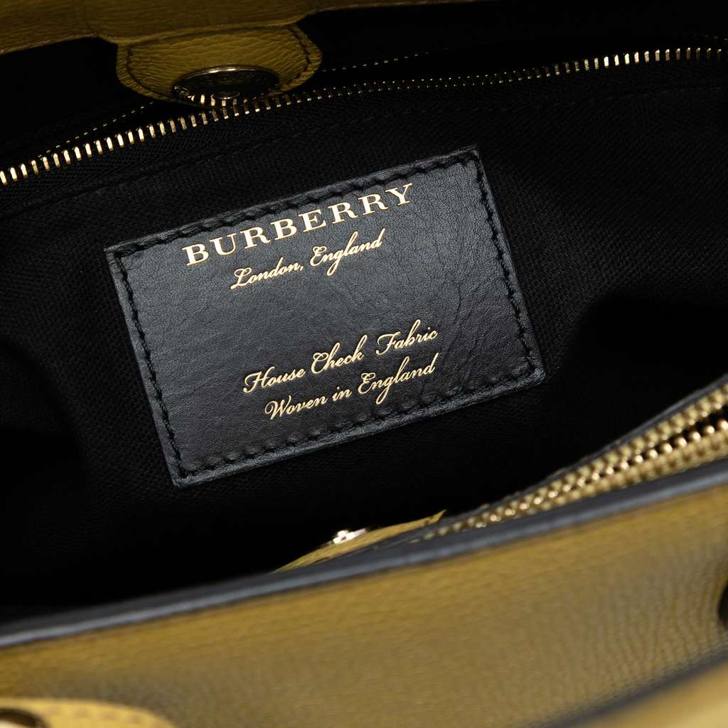 Burberry Medium Leather and House Check Banner Satchel - 5