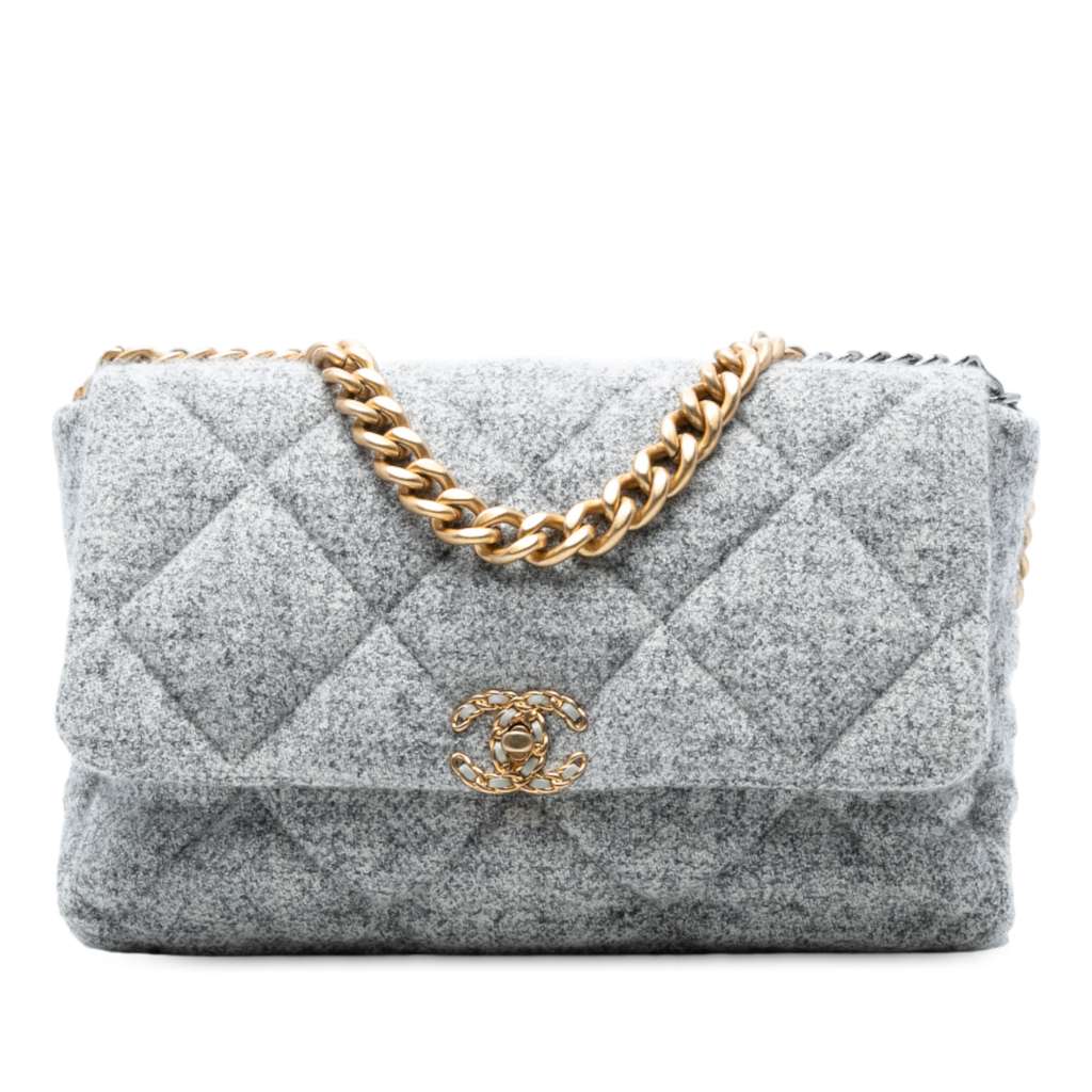 Chanel Large Tweed 19 Flap