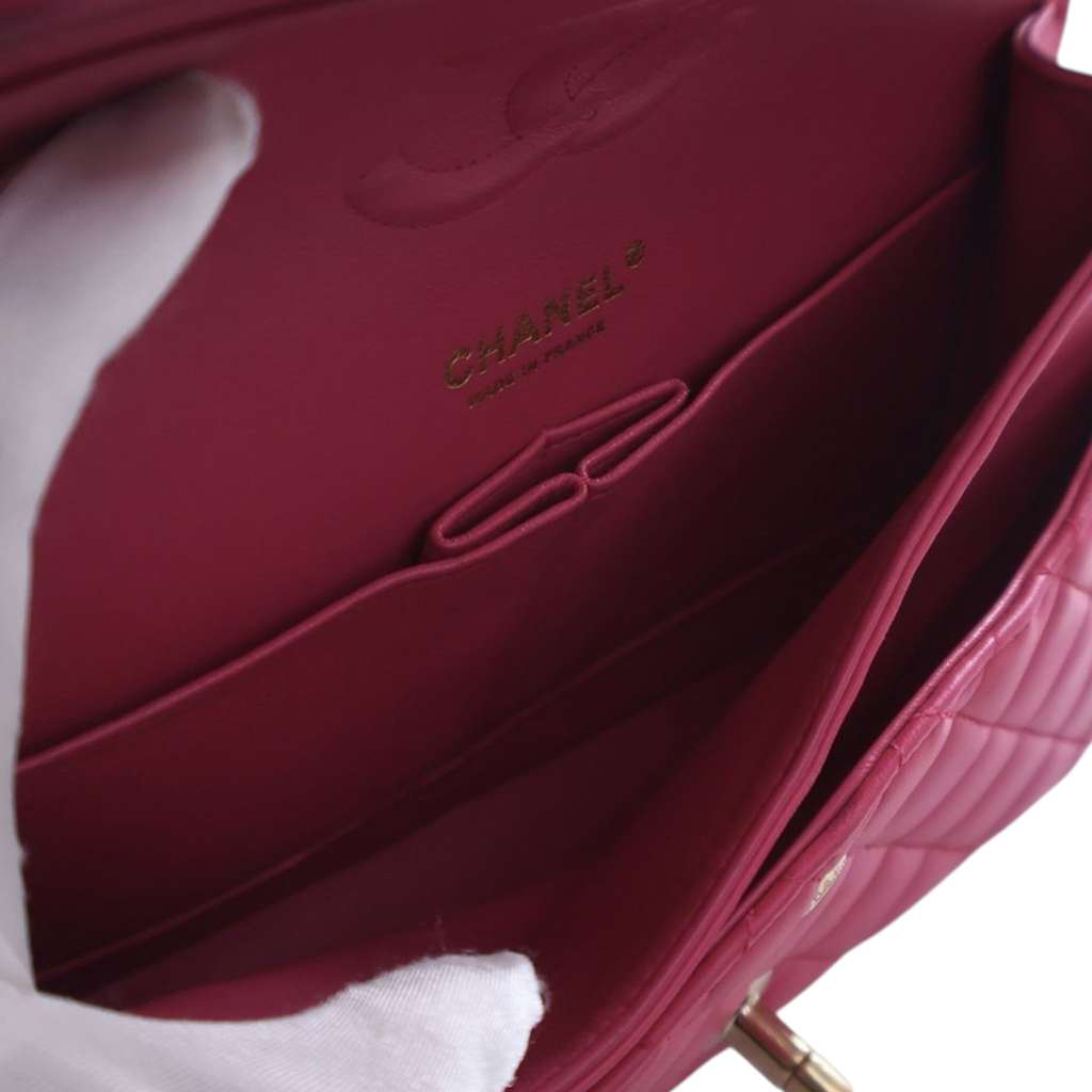 Chanel Medium Classic Lambskin Double Flap - 5