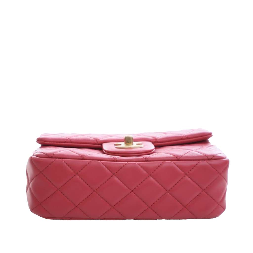 Chanel Mini Rectangular Classic Lambskin Pearl Crush Single Flap - 5