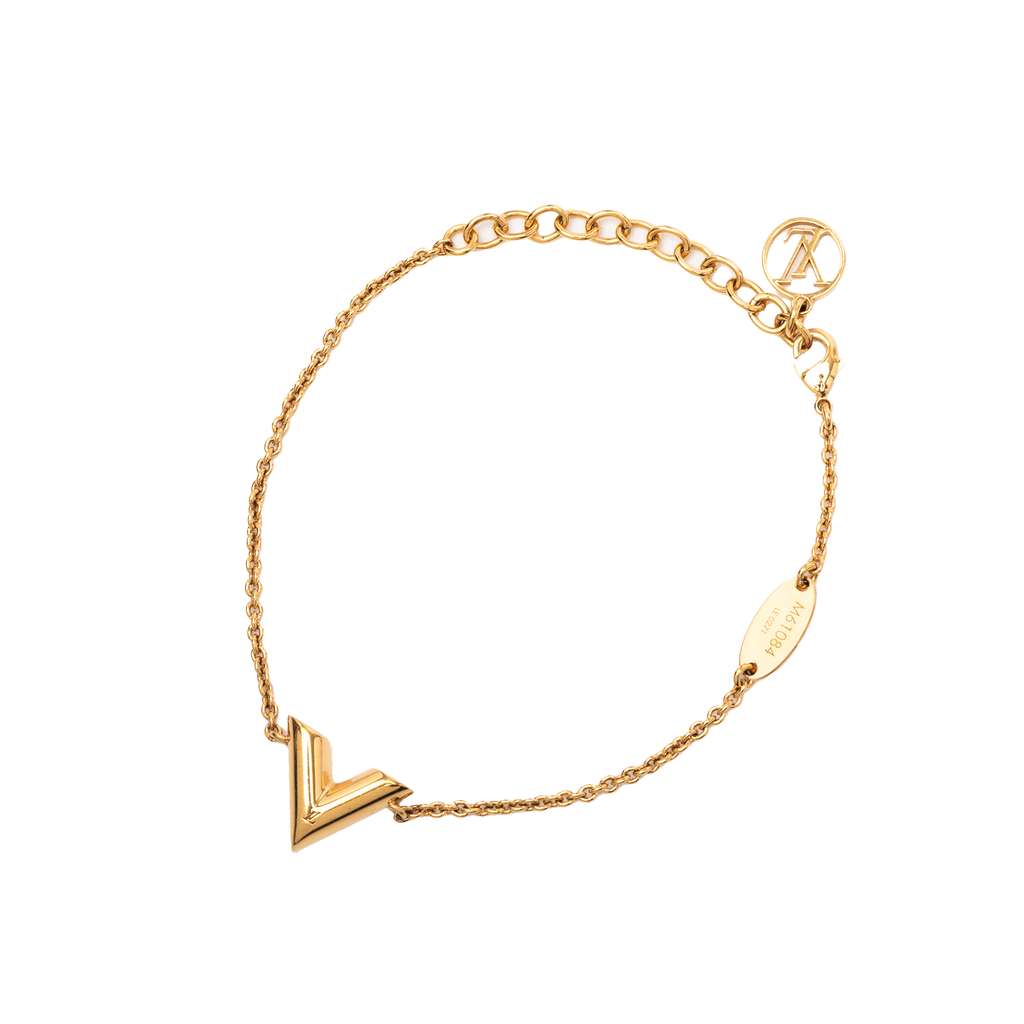 Louis Vuitton Gold Plated Essential V Bracelet - 2
