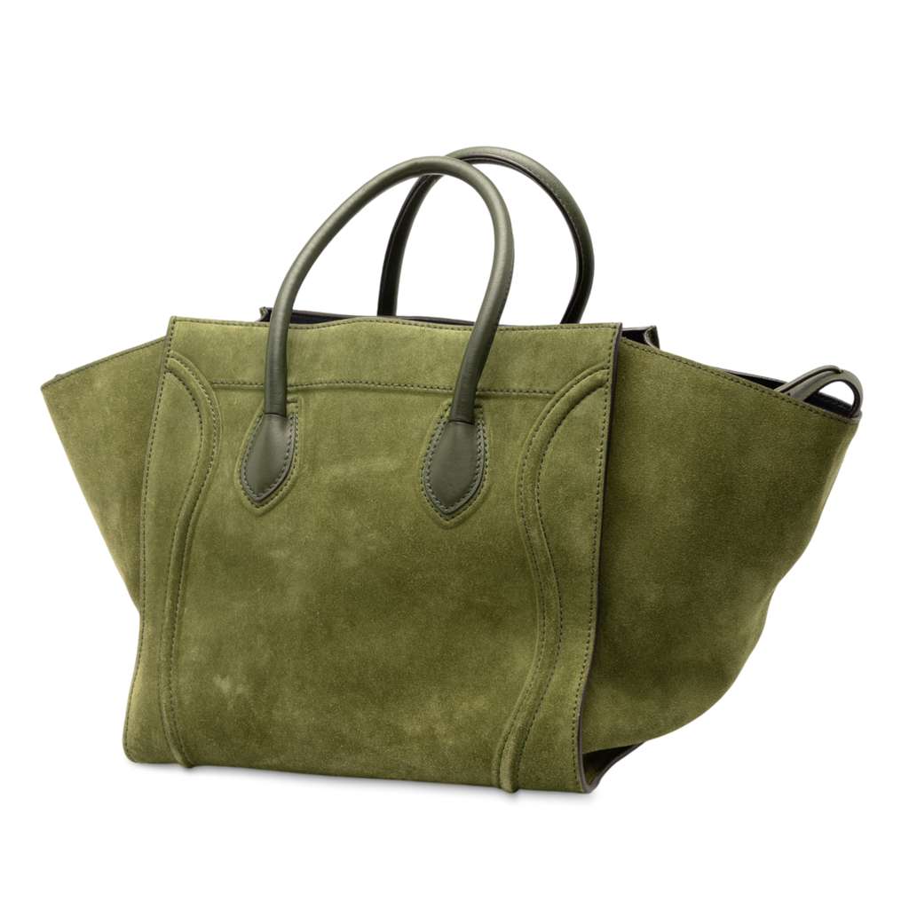 Celine Medium Suede Phantom Luggage Tote - 2