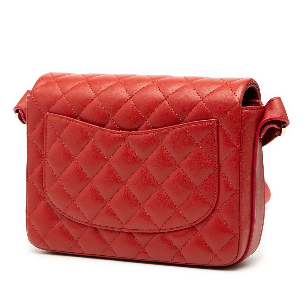 Chanel CC Quilted Calfskin Ruffle Strap Flap - 2