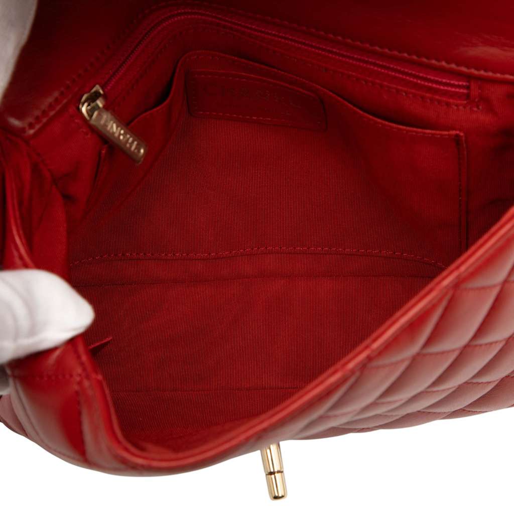 Chanel CC Quilted Calfskin Ruffle Strap Flap - 4