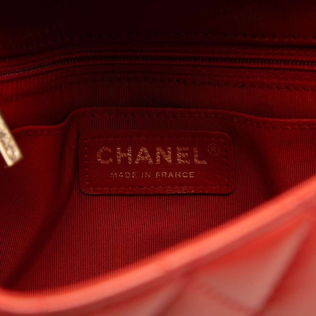 Chanel CC Quilted Calfskin Ruffle Strap Flap - 5