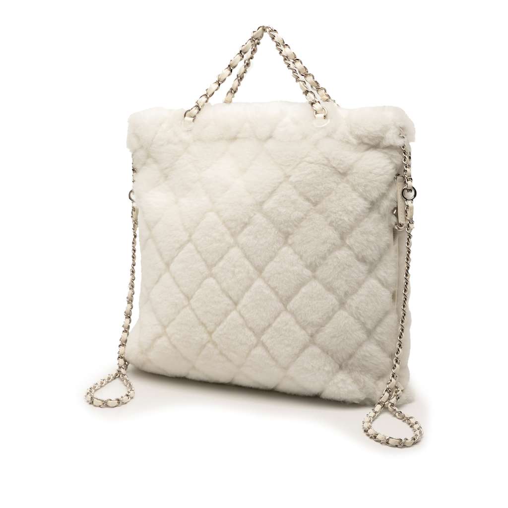 Chanel CC Shearling Coco Neige Backpack - 2