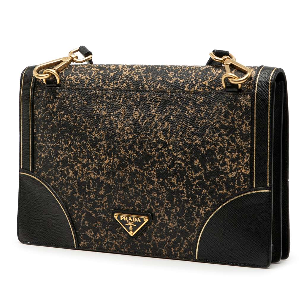 Prada Saffiano Lux Flap Crossbody - 2