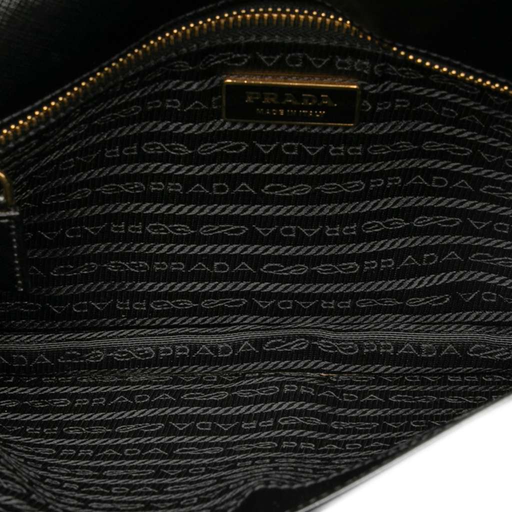 Prada Saffiano Lux Flap Crossbody - 4