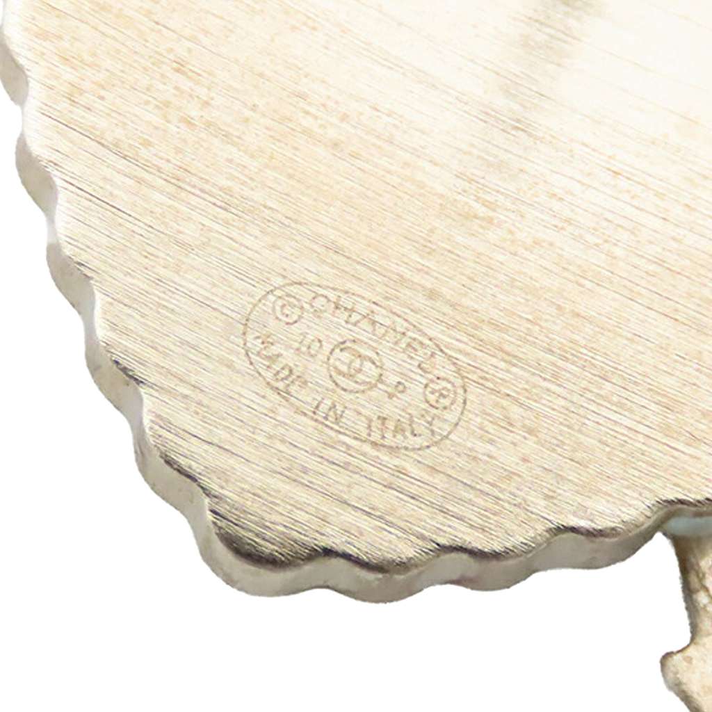 Chanel Gold Plated Enamel Faux Pearl Coco Heart and Arrow Brooch - 5