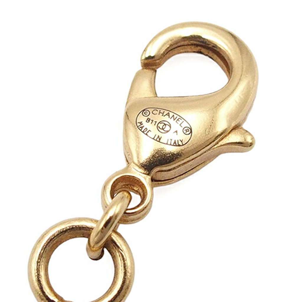 Chanel Gold Plated CC Bead Drop Necklace - 3