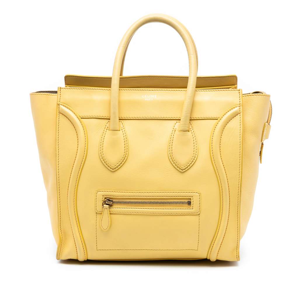 Celine Mini Leather Luggage Tote