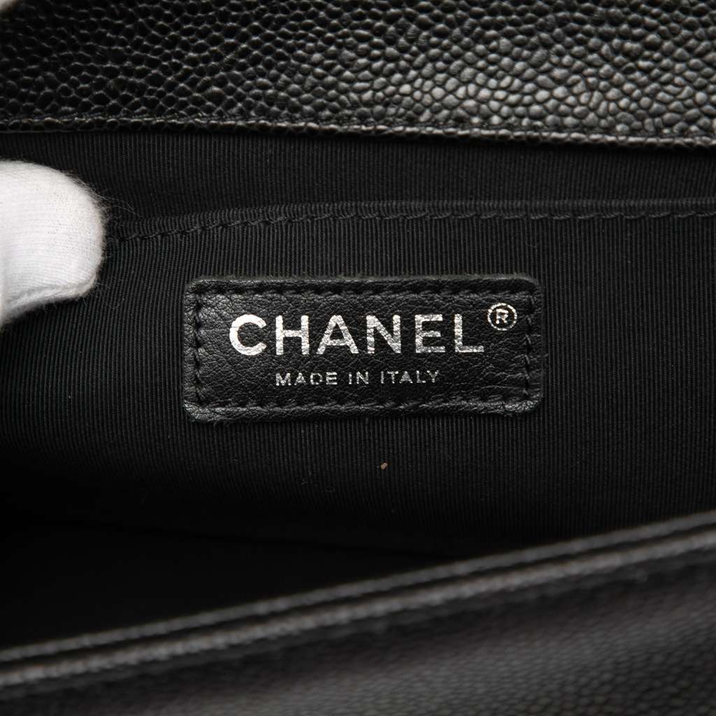 Chanel Old Medium Quilted Caviar Boy Flap - 5