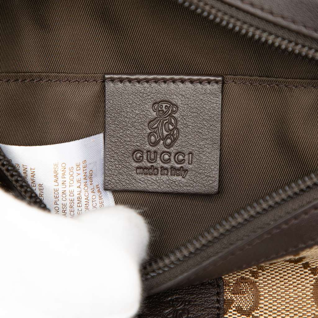 Gucci GG Canvas Web Childrens Belt Bag - 5