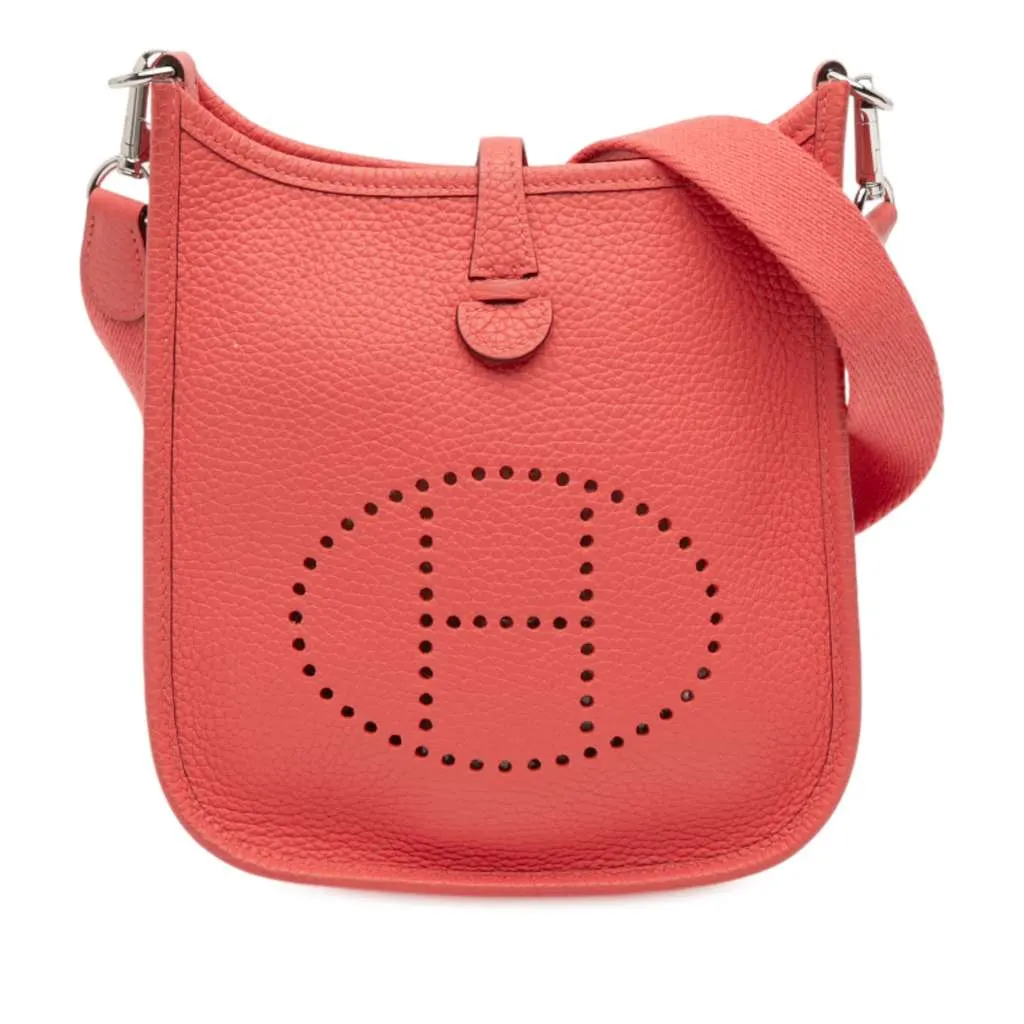 Hermès Clemence Amazone Evelyne TPM 16 Pink Leather Very good - Front View