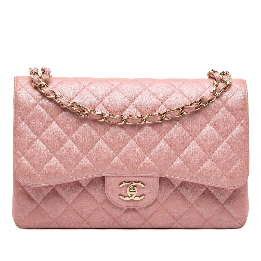 Chanel Jumbo Classic Iridescent Caviar Double Flap