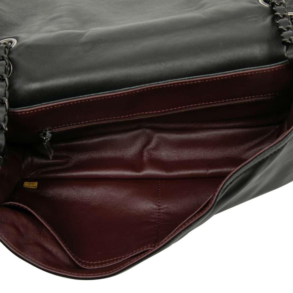 Chanel Large CC Quilted Lambskin and Shearling Single Flap - 4