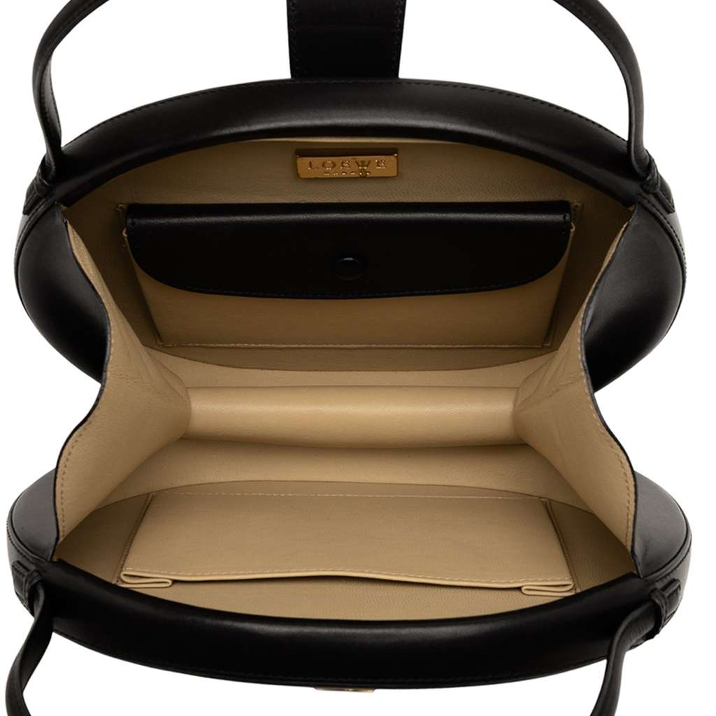 Loewe Leather Anagram Round Handbag - 4