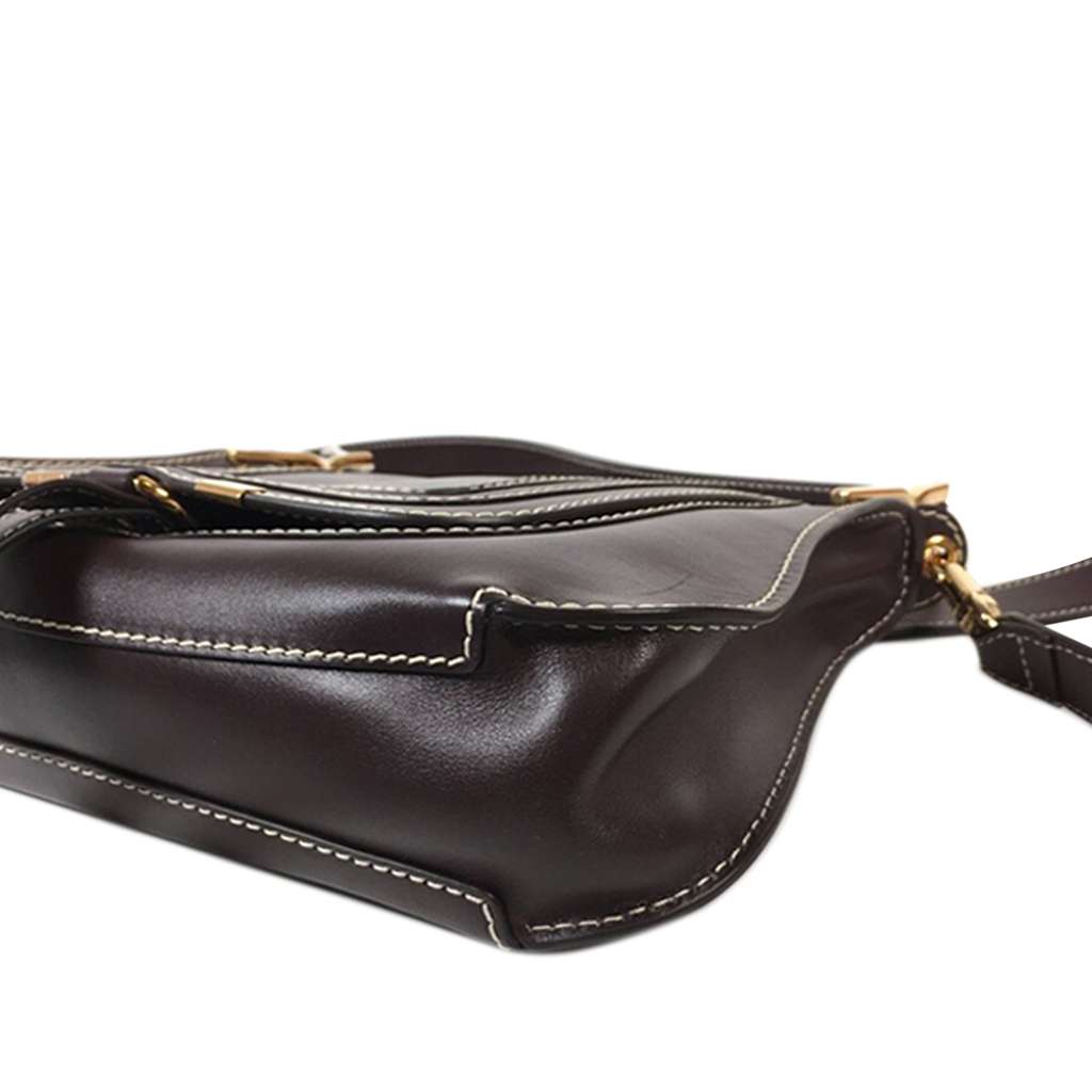 Chloé Small Leather Marcie Saddle Shoulder Bag - 3