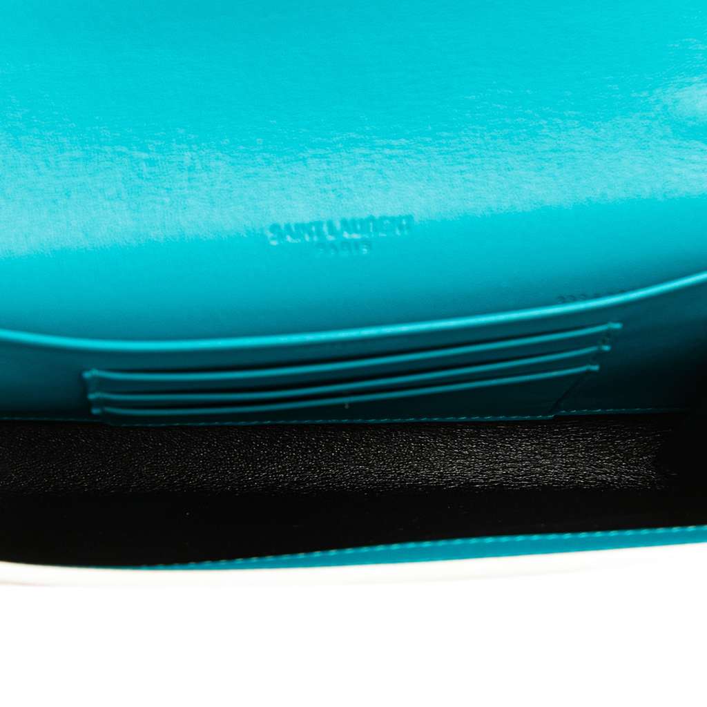 Saint Laurent Floral Printed Leather Wallet On Chain - 4