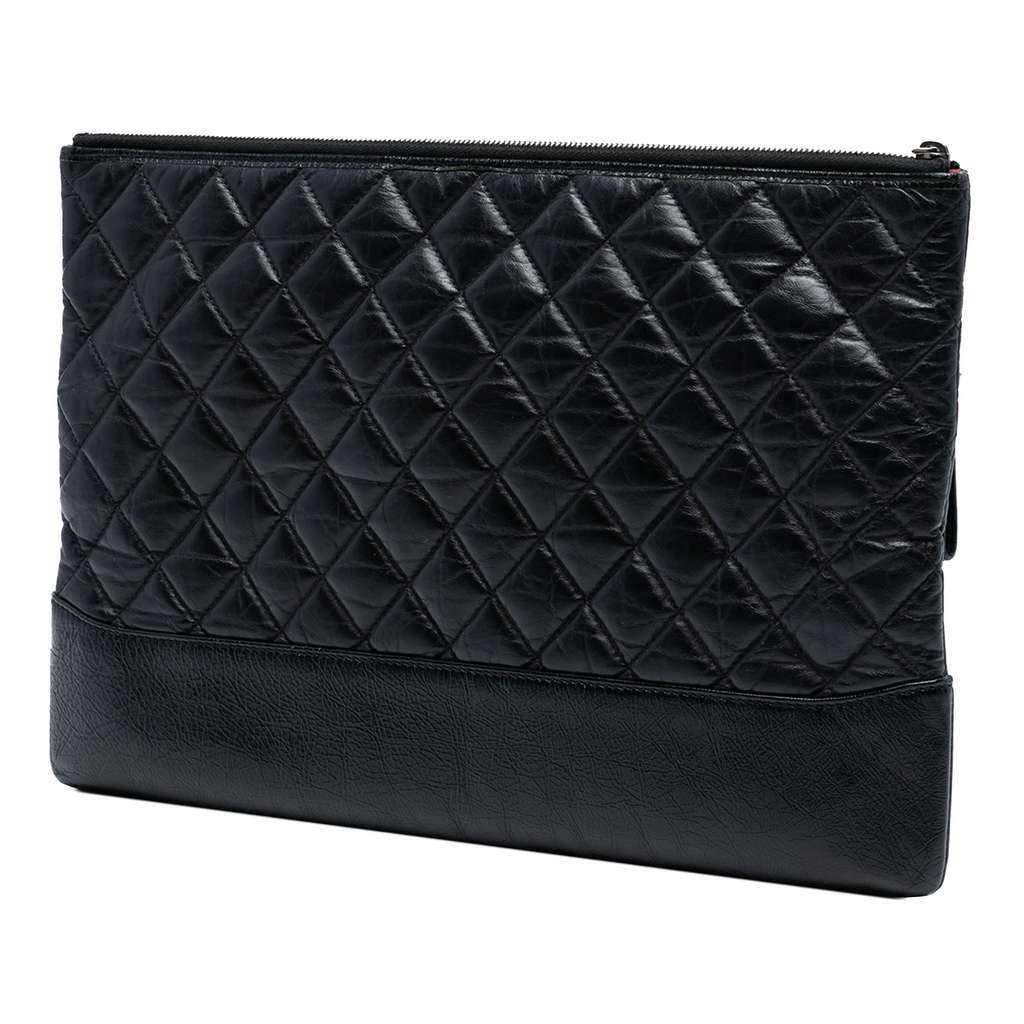 Chanel Large Aged Calfskin Gabrielle O Case Clutch - 2