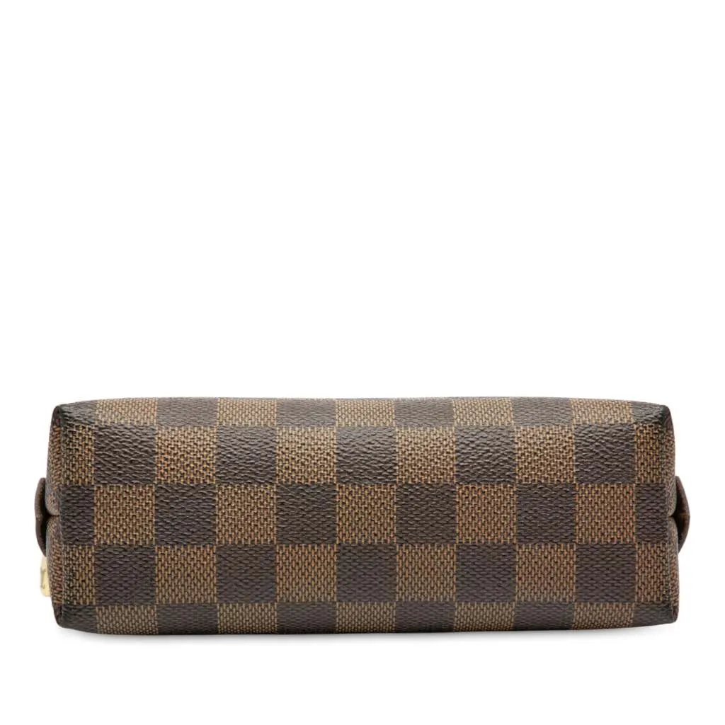 Louis Vuitton Damier Ebene Cosmetic Pouch PM Brown Good - Inside View